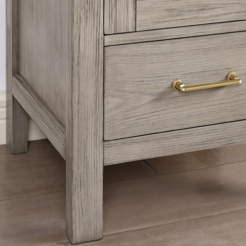 Gela Single Bath Vanity with Ceramic Basin Top and Mirror