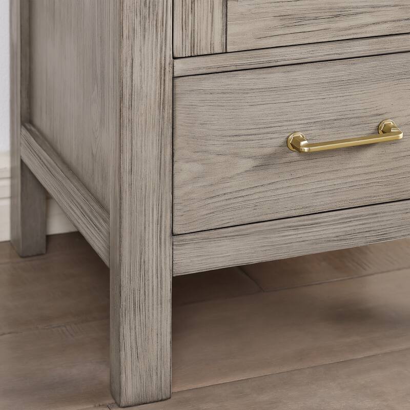 Gela Single Sink Bath Vanity with Drop-In Ceramic Basin without Mirror