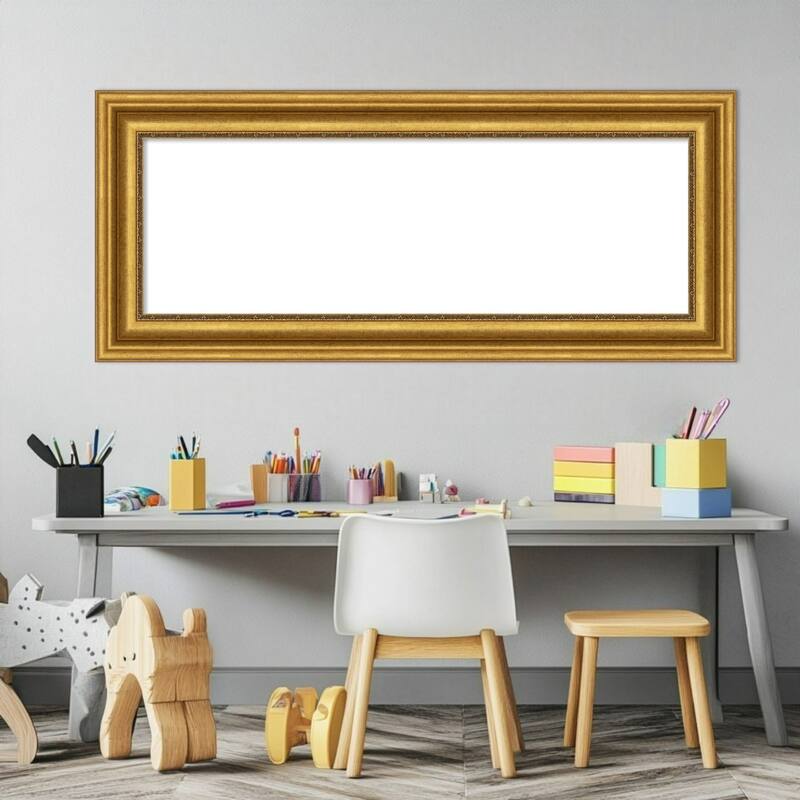 Amanti Art Parlor Black Framed Dry Erase Magnetic Board