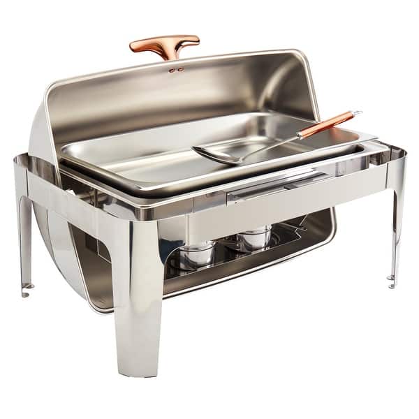 Denmark 5pc 9.5qt Rectangular Roll Up Stainless Steel Chafing Dish