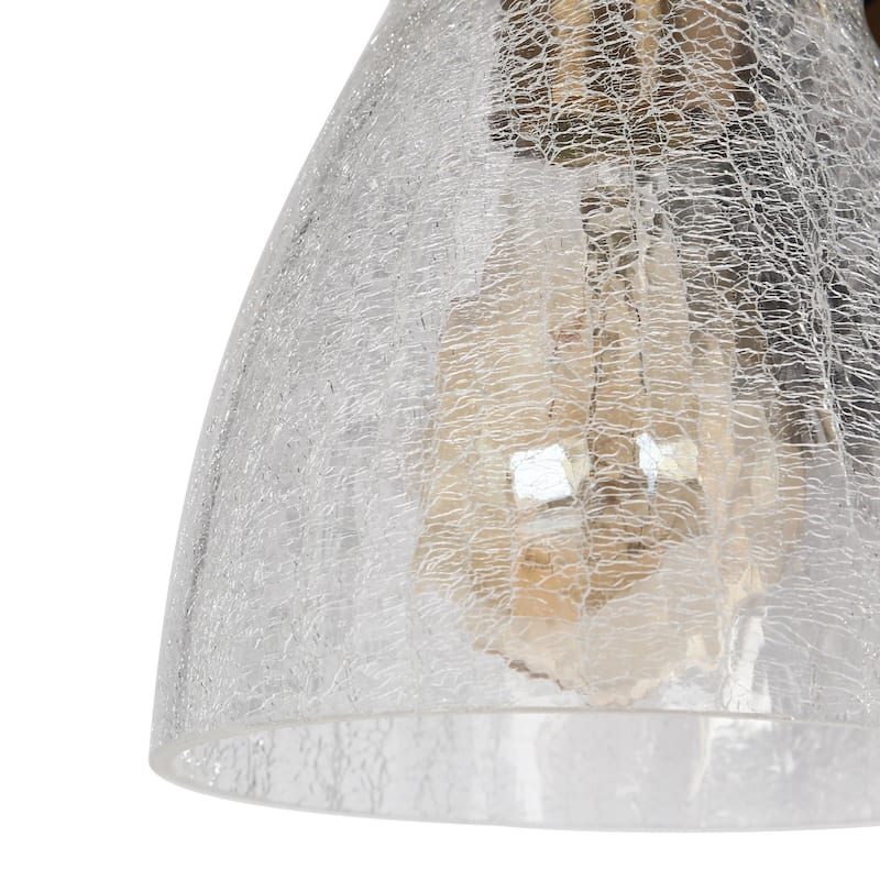 Aidtyrtm Modern 1-Light Glass Wall Sconce Bathroom Vanity Light - L5.1" x W7.1" x H8.3"