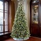 preview thumbnail 2 of 15, Pre-Lit Snow-Dusted Christmas Tree with Red Berries, Pine Cones & Warm LED Lights