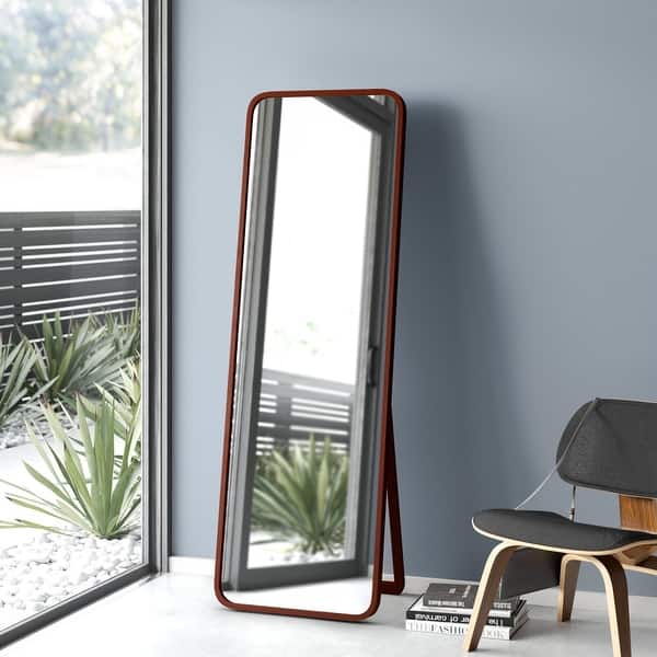 MidCentury Modern Full Length Mirror Freestanding Floor Mirror