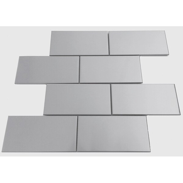 stainless steel subway tile 3x6