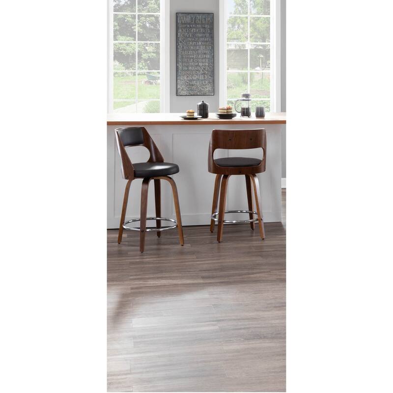 Carson Carrington Alingsas Mid-century Modern Counter Stool (Set of 2)