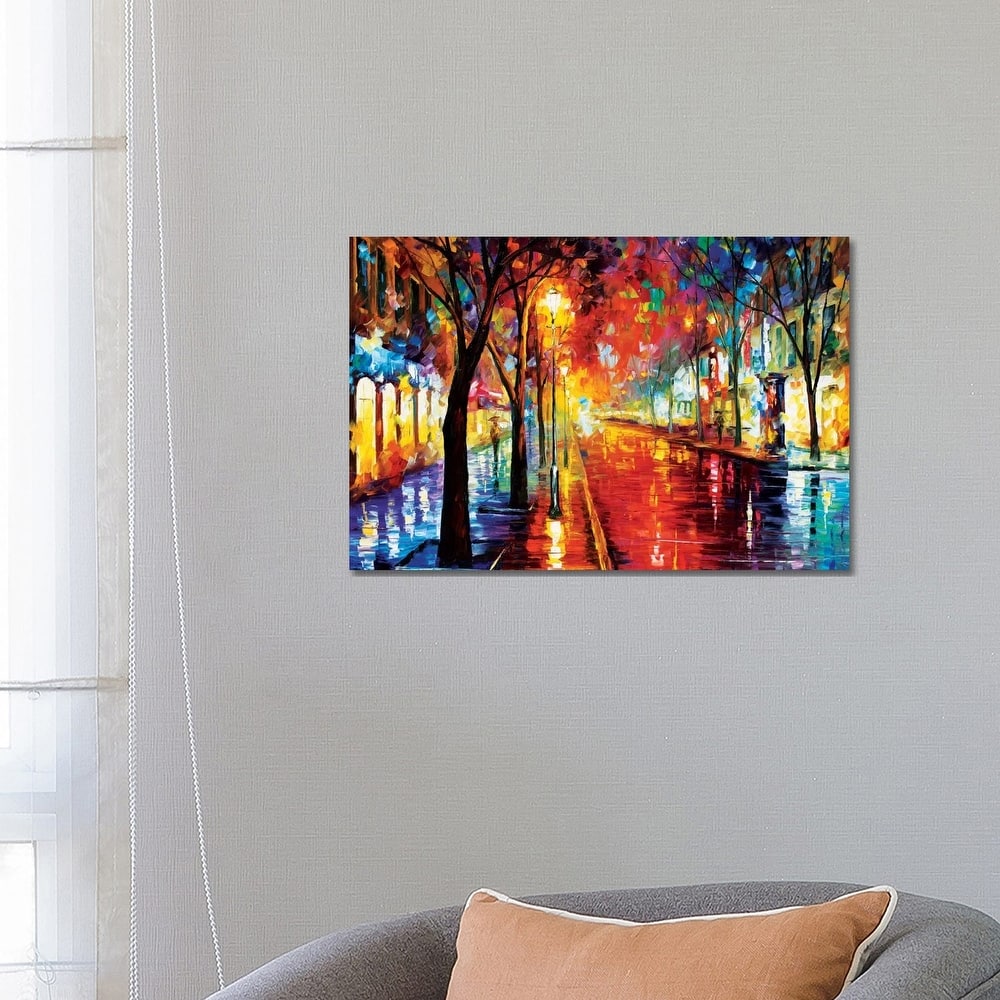 iCanvas "Street Of The Old Town" by Leonid Afremov Canvas Print