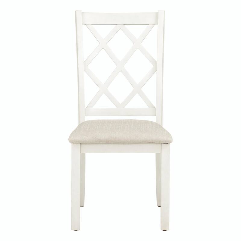 6-Piece Wood Dining Table Set, Kitchen Table Set with Upholstered Bench and 4 Dining Chairs