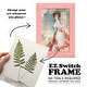 preview thumbnail 57 of 138, Nature Printed Ferns IX -Framed Print w/glass-Cherry Red