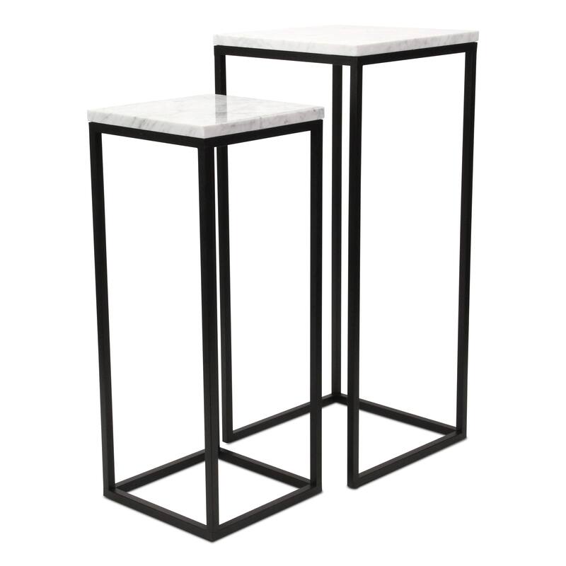 Sarraseau Set of 2 Marble Side Tables