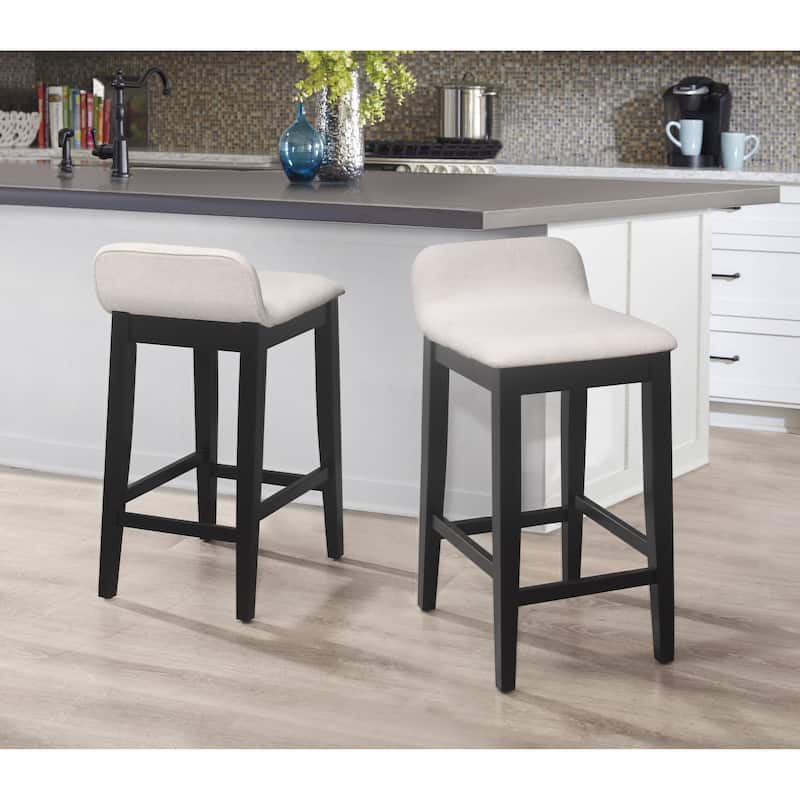 Hillsdale Furniture Maydena Black Wood Stool