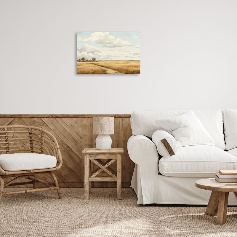Stupell Path Through Vast Grassland Canvas Wall Art Design By LSR Creative Studio