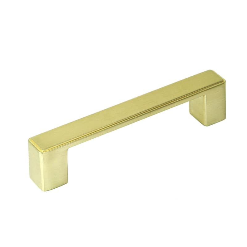 Contemporary 4.5-inch Nepoli Champagne Gold Finish Square Cabinet Bar Pull Handle - Set of 10 - 1"