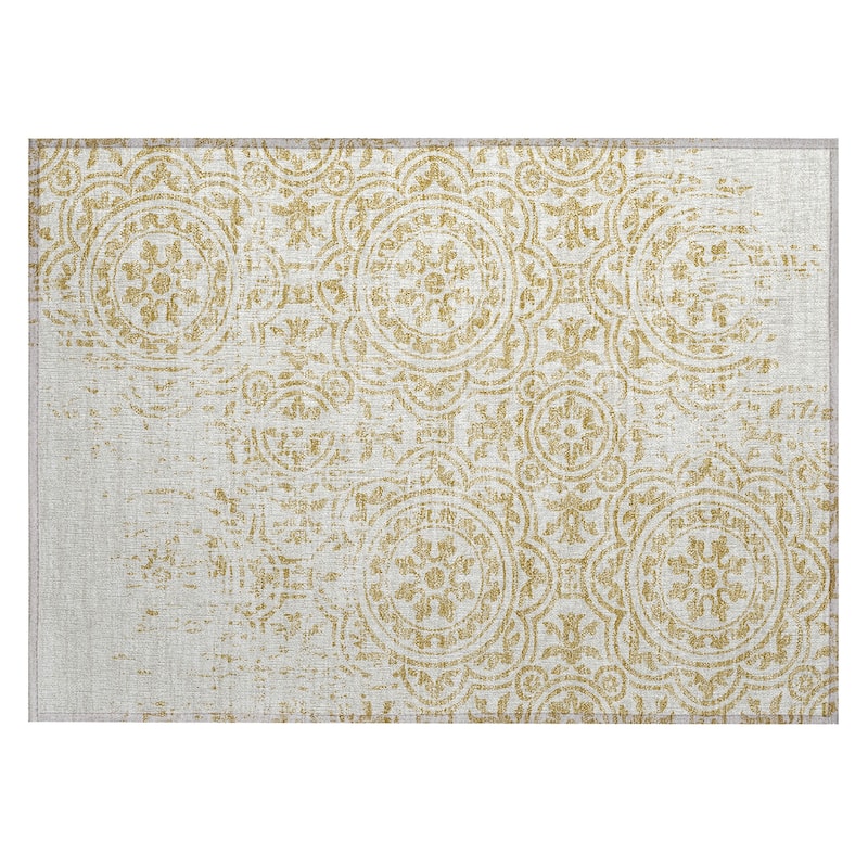 Machine Washable Indoor/ Outdoor Chantille Vintage Suzani Rug