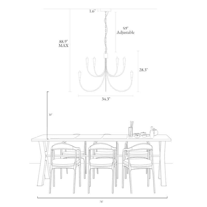 Modern 10-Light LED Gold Chandelier 2-Tier Classic Candle Lights for Dining Room - D 34.3" x H 28.3"