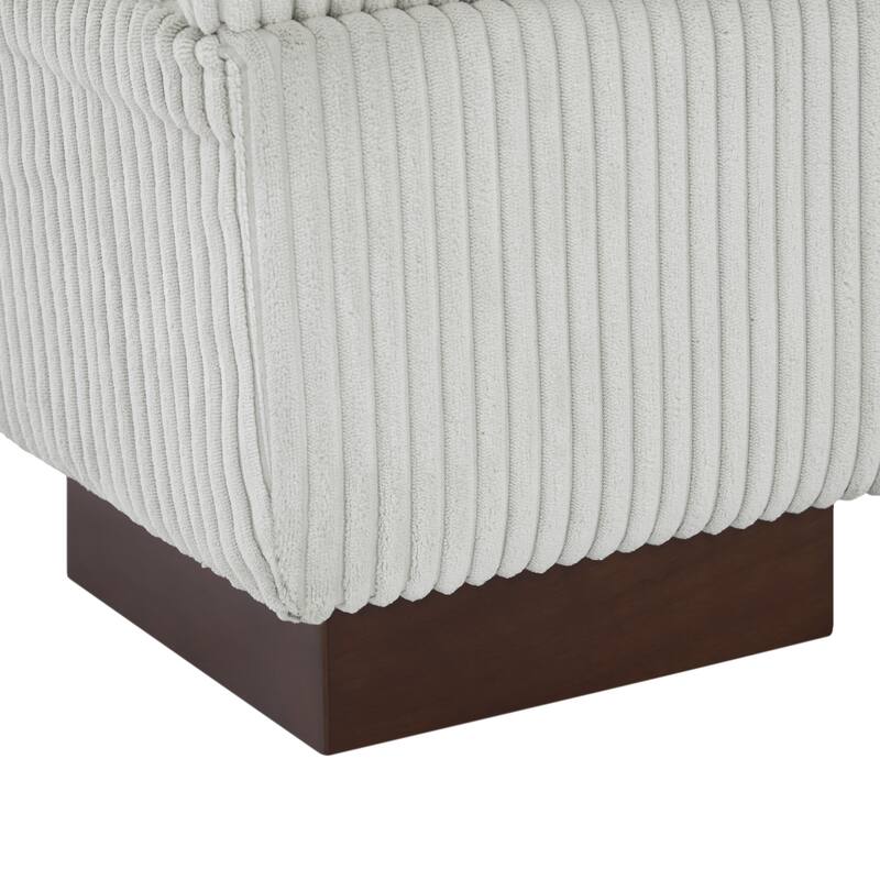 90.2"W Corduroy Upholstered Living Room Sofa