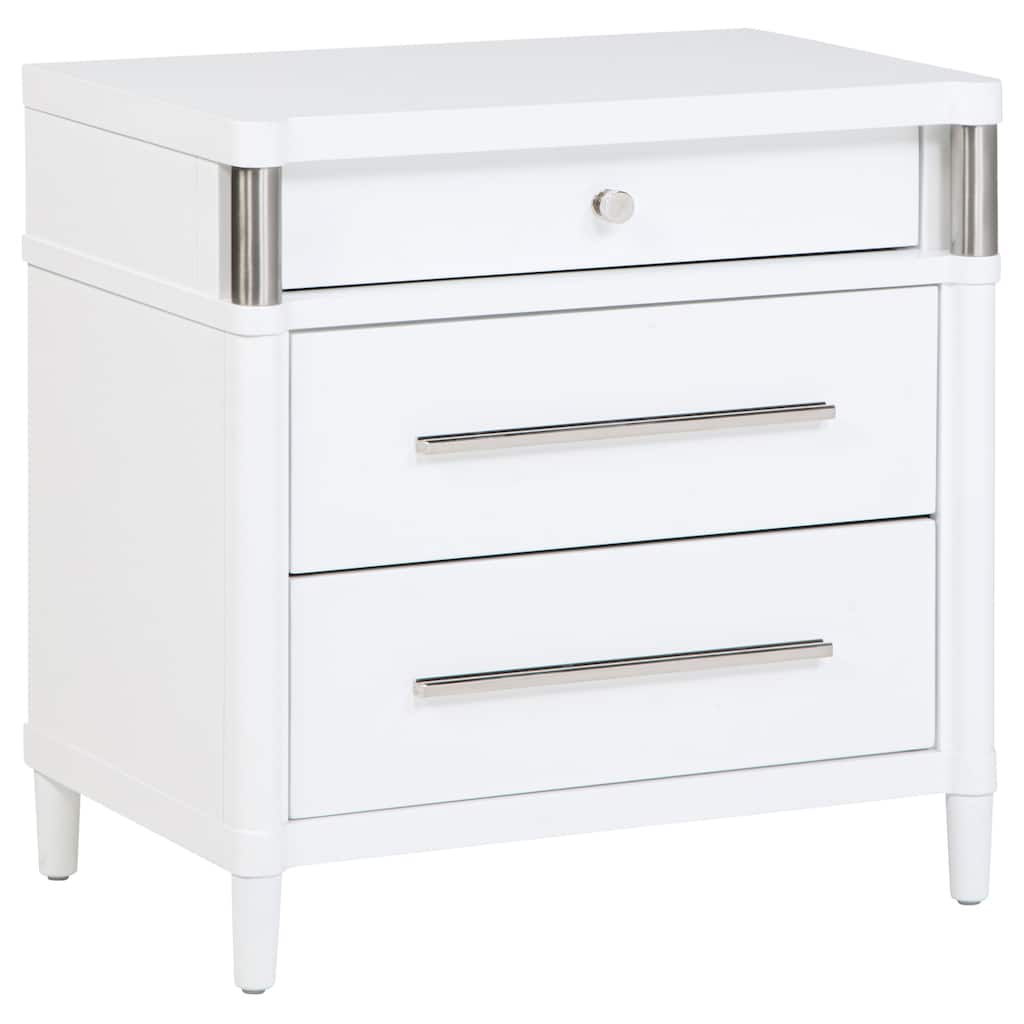 Gracemont 3-drawer Bedroom Nightstand Bedside Table White