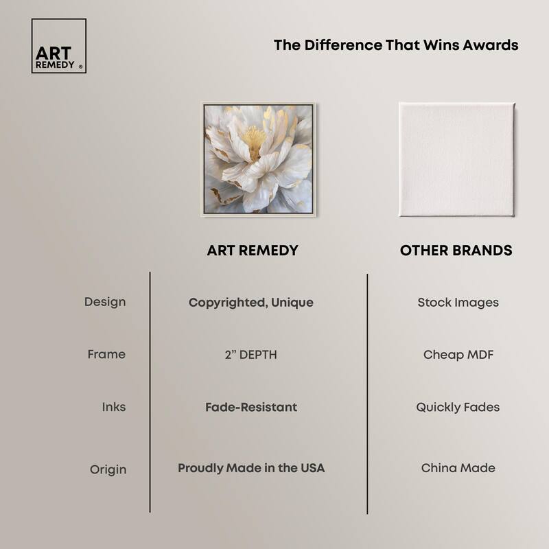 Golden Veins of Grace Canvas by Art Remedy