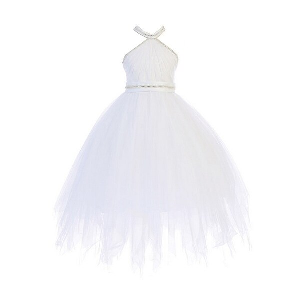 halter top flower girl dresses