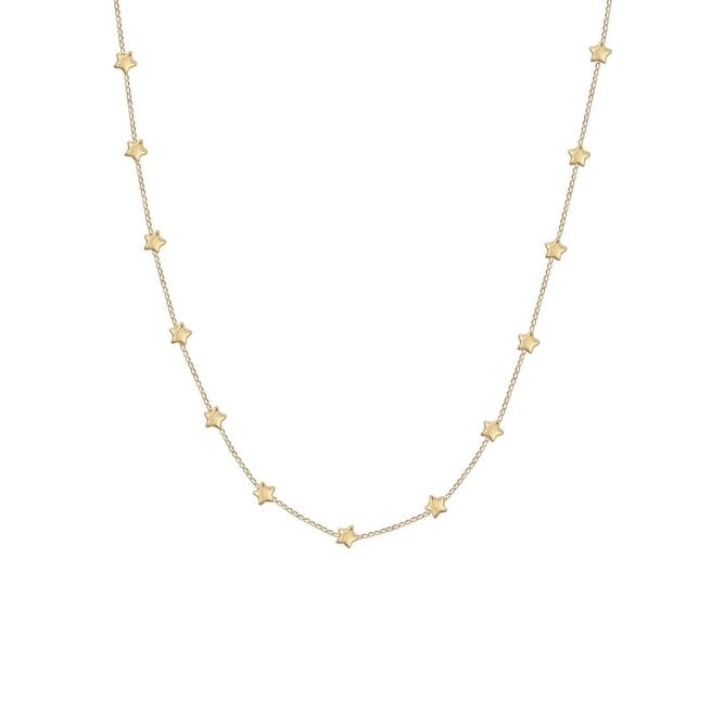 Victoria Townsend Gold Star Link Chain Necklace