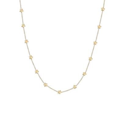 Victoria Townsend Gold Star Link Chain Necklace
