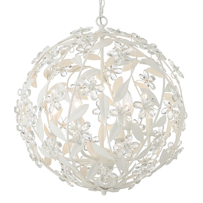 Crystorama Lighting Group MSL-316 Marselle 6 Light 22" Wide Crystal - Matte White