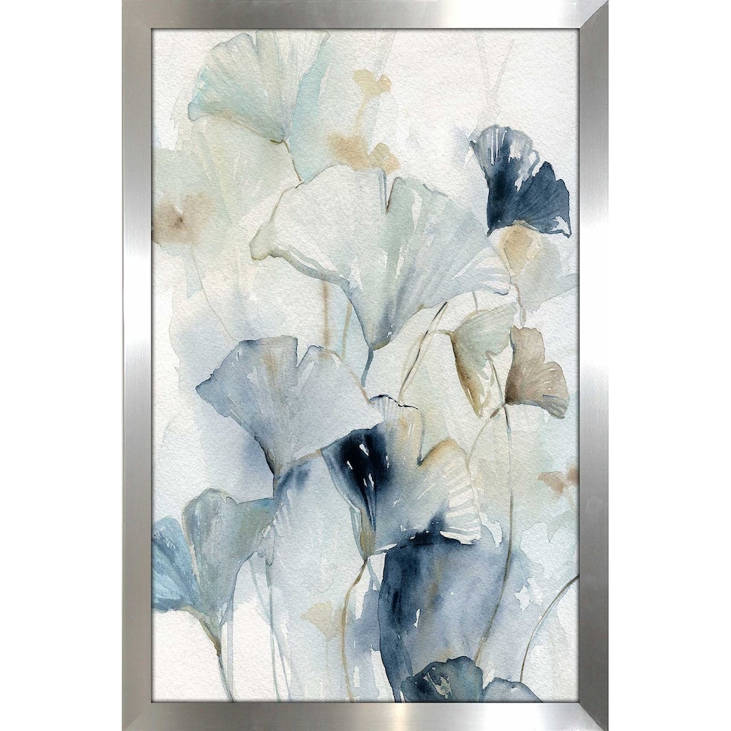 "Indigo Ginkgo I (Vertical)" by Carol Robinson Print on Acrylic