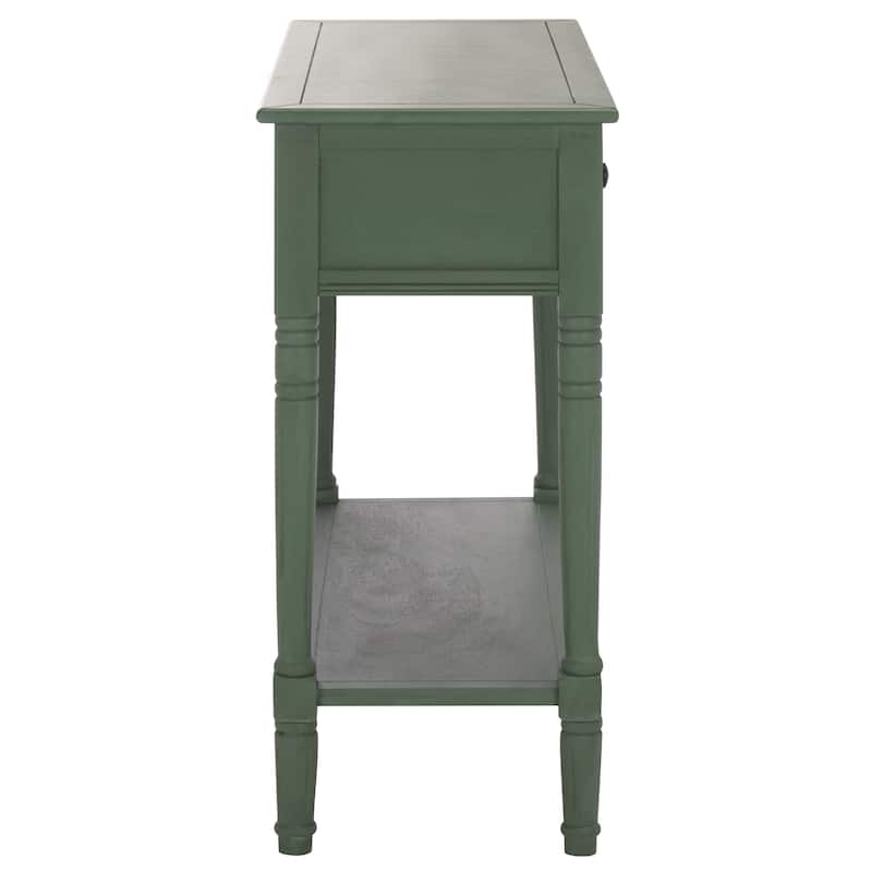 SAFAVIEH Camilla Grey 2-Drawer Console Table - 35.8" x 13.8" x 29.5" - 36"W x 14"D x 30"H