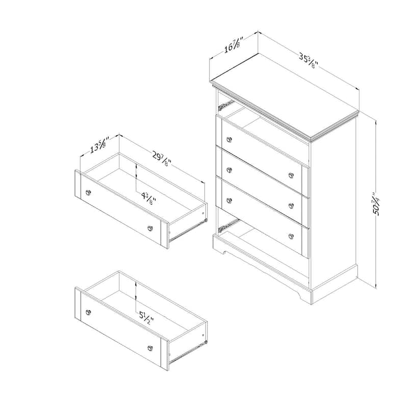 South Shore Lilak 5-Drawer Chest