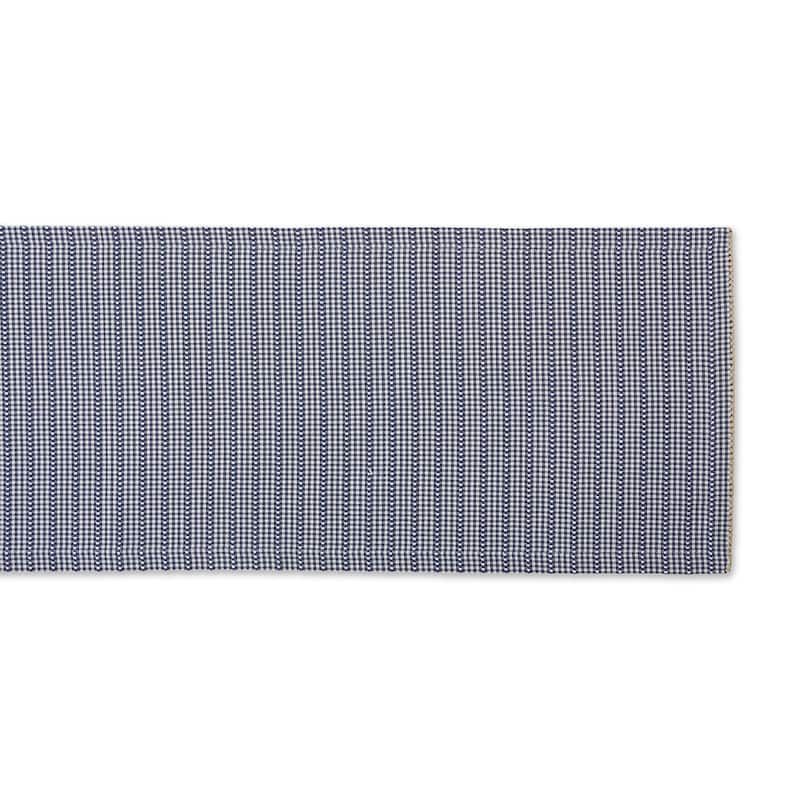 DII Pumpkin Spice Farmhouse Gingham Table Runner