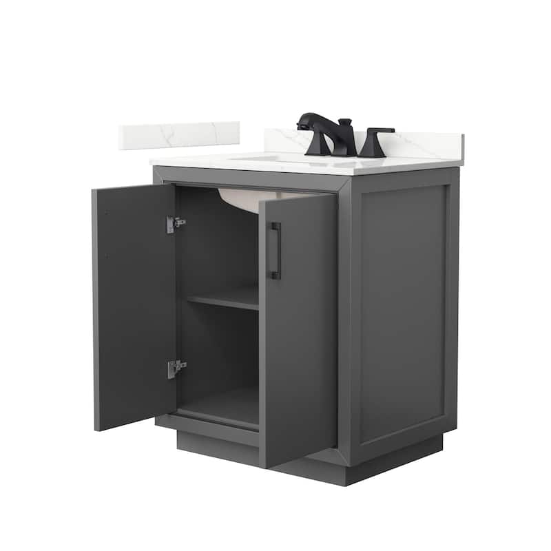 Wyndham Collection WCF111130S-QTZ-US3MXX Icon 30" Free Standing Single