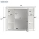 preview thumbnail 32 of 143, 36'' Bathroom Vanity with Top Sink, Freestanding Vanity Set with Mirror Cabinet