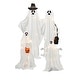 preview thumbnail 1 of 1, Lifesize Halloween Light Up Standing 4pc Ghost Family
