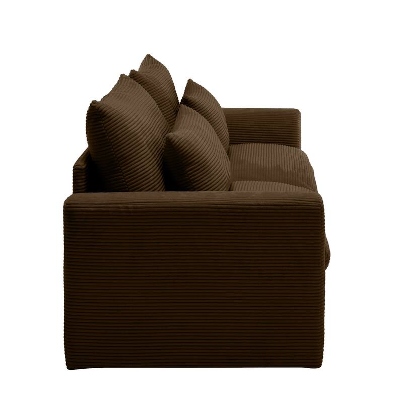 GDFStudio - Windsor Corduroy 2 Seater Sofa with Armrests