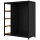 preview thumbnail 21 of 23, Twin/Full Size House Floor Bed with Wardrobe and Storage Shelves, Metal Canopy Bed Montessori Bed with Fence Guardrails