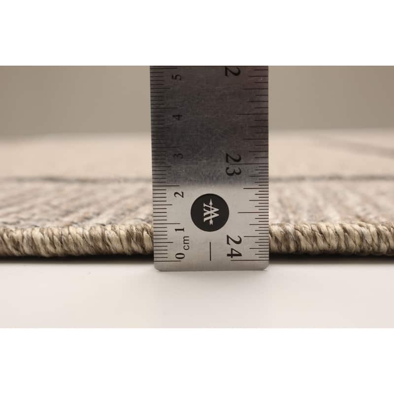 ECARPETGALLERY Machine Woven Brooks Taupe Area Rug