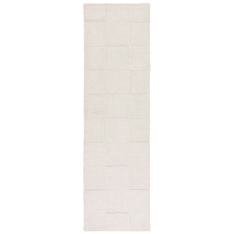 SAFAVIEH Handmade Mykonos Cili Modern Wool Rug - 2'3" x 8' Runner - Ivory