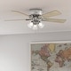 preview thumbnail 10 of 18, Hunter 52" Crestfield Low Profile Ceiling Fan with 3-Light LED Light Kit and Pull Chain - Casual, Farmhouse, Rustic