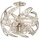 preview thumbnail 1 of 5, Quoizel Crescent Polished Nickel 4-light Semi-flush Mount