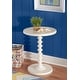 preview thumbnail 2 of 37, Linon Kallie Round Spindle Accent Table