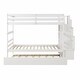 preview thumbnail 17 of 21, Twin over Twin Bunk Beds with Stairway Storage