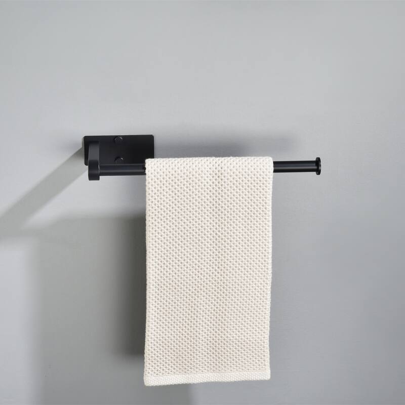 2 Pack Wall Mount Self Adhesive Paper Towel Holders - Black
