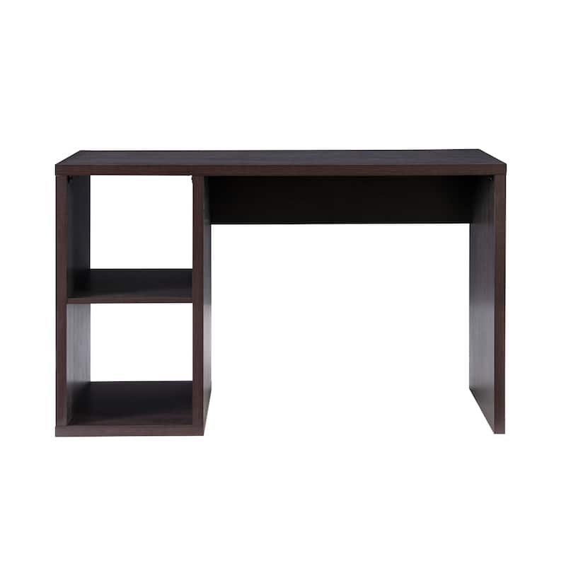 Alaric 2 Cube Storage Desk - Espresso