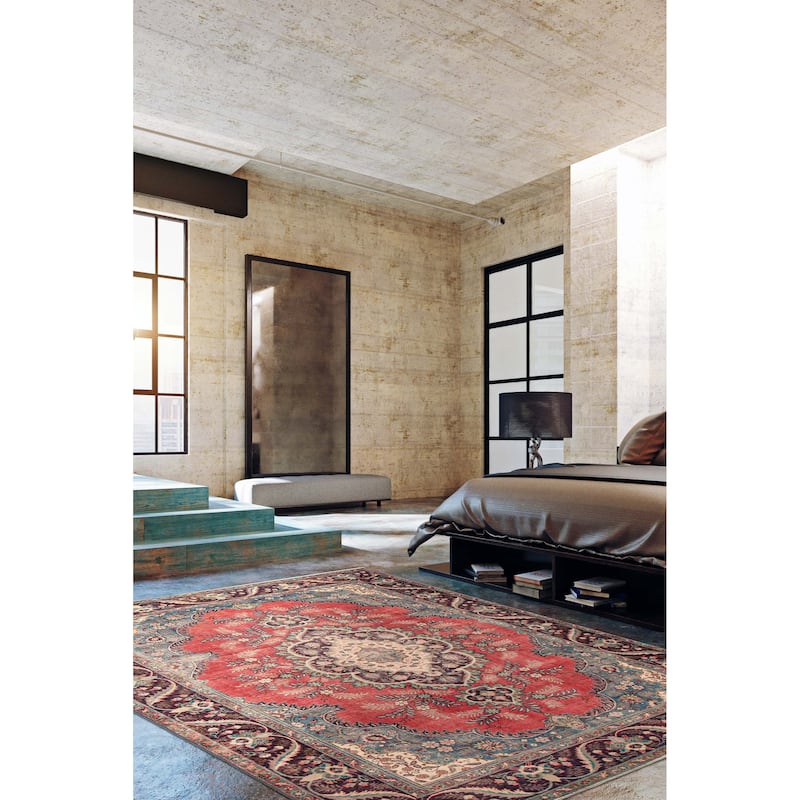 ECARPETGALLERY Hand-knotted Antalya Vintage Red Wool Rug - 8'5 x 11'11