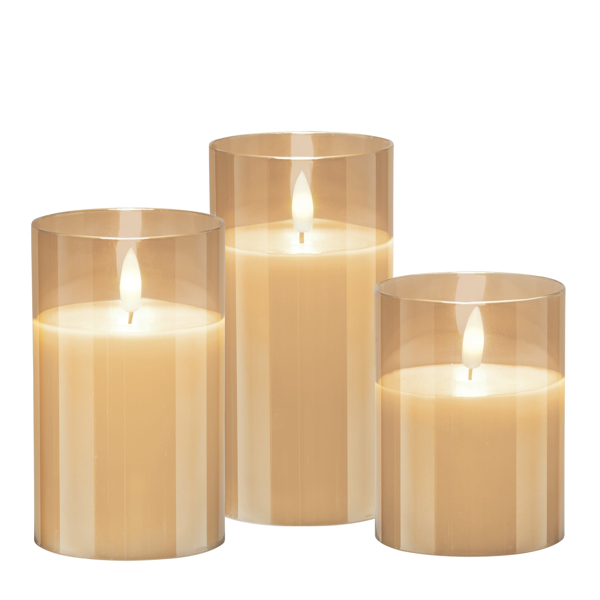 LED Lighted Battery Operated Flameless 3 Piece Candle Set with Remote 3 x 4 x 3 On Sale Bed Bath Beyond 41512132