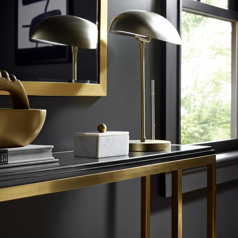 Decorative Box Marble Stone Metal Brass Modern Storage Container with Removable Lid