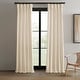 preview thumbnail 16 of 70, Exclusive Fabrics Raw Linen Weave Light Filtering Curtains for Bedroom & Living Room Curtains Pair - 2 Panel Drapes 50 X 108 - Ivory