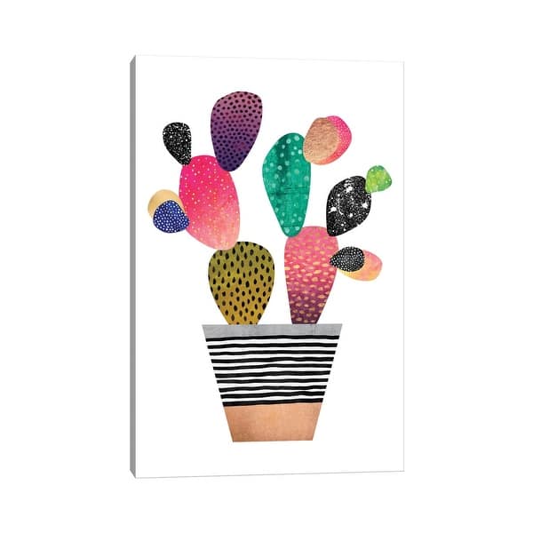 iCanvas "Happy Cactus" by Elisabeth Fredriksson Canvas Print - Bed Bath &  Beyond - 14767439