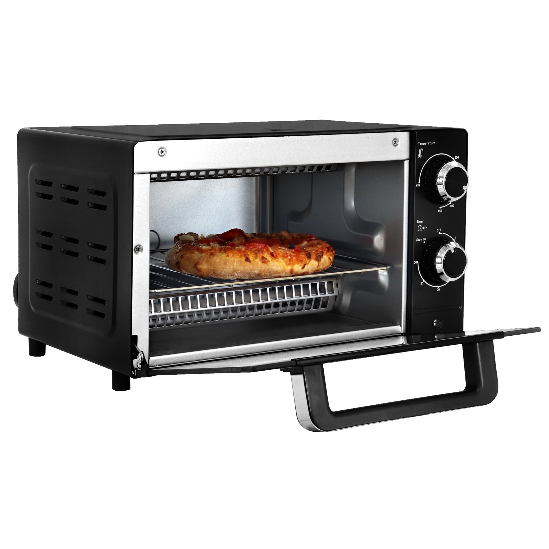 BLACK+DECKER 4-Slice Natural Convection Digital Toaster Oven