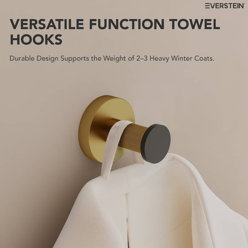 4-Piece Stainless Steel Bathroom Hardware Set, Wall Mounted Bath Towel Bar Set Towel Racks Bathroom Accessories