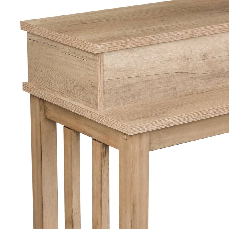 Liberty Furniture Sun Valley Sandstone Console Bar Table Charging Station